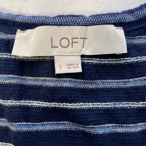Loft Striped‎ Blue/White Tank Top - SZ: Small - Picture 5 of 6